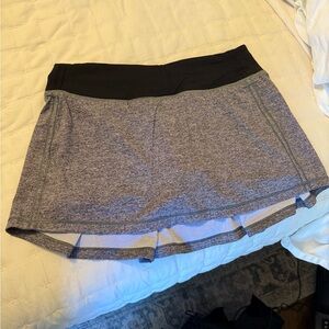 Lululemon Black and Gray Athletic Skort